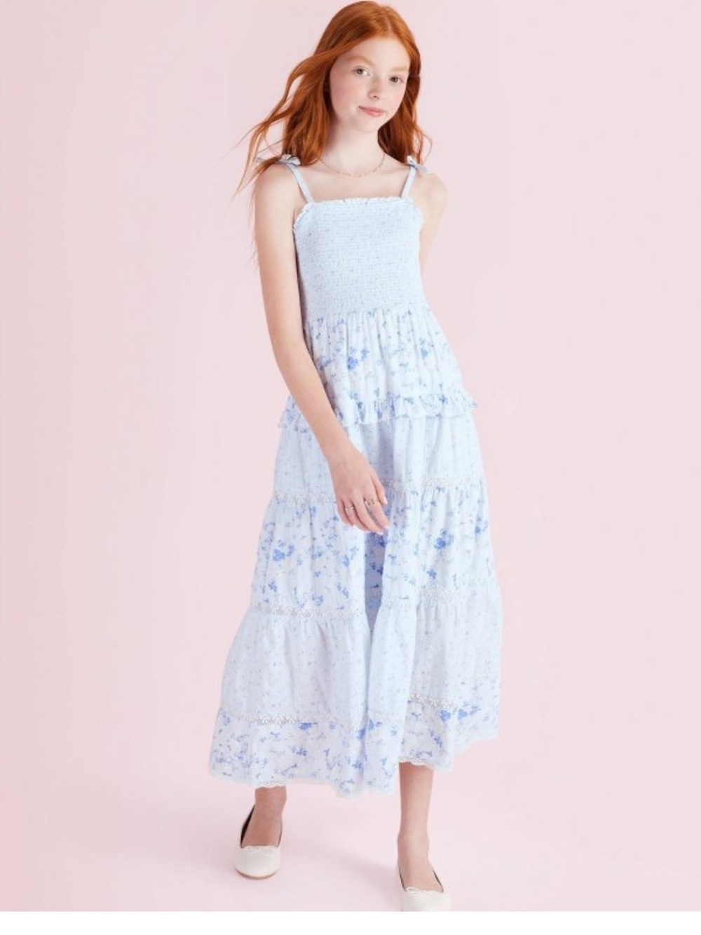 Girls' Stella Budding Florals Tiered Maxi Dress - LoveShackFancy x Target